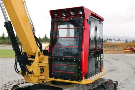 mini excavator cab guard|excavator window guards.